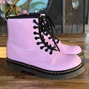 Girls Dr Martens Doc Martens Pink Patent leather  Boots Size 13